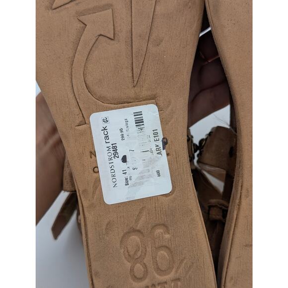 A.S.98 Larkie Strappy Platform Wedge Sandal Women's Brown Size US10 EU41 - Picture 9 of 14